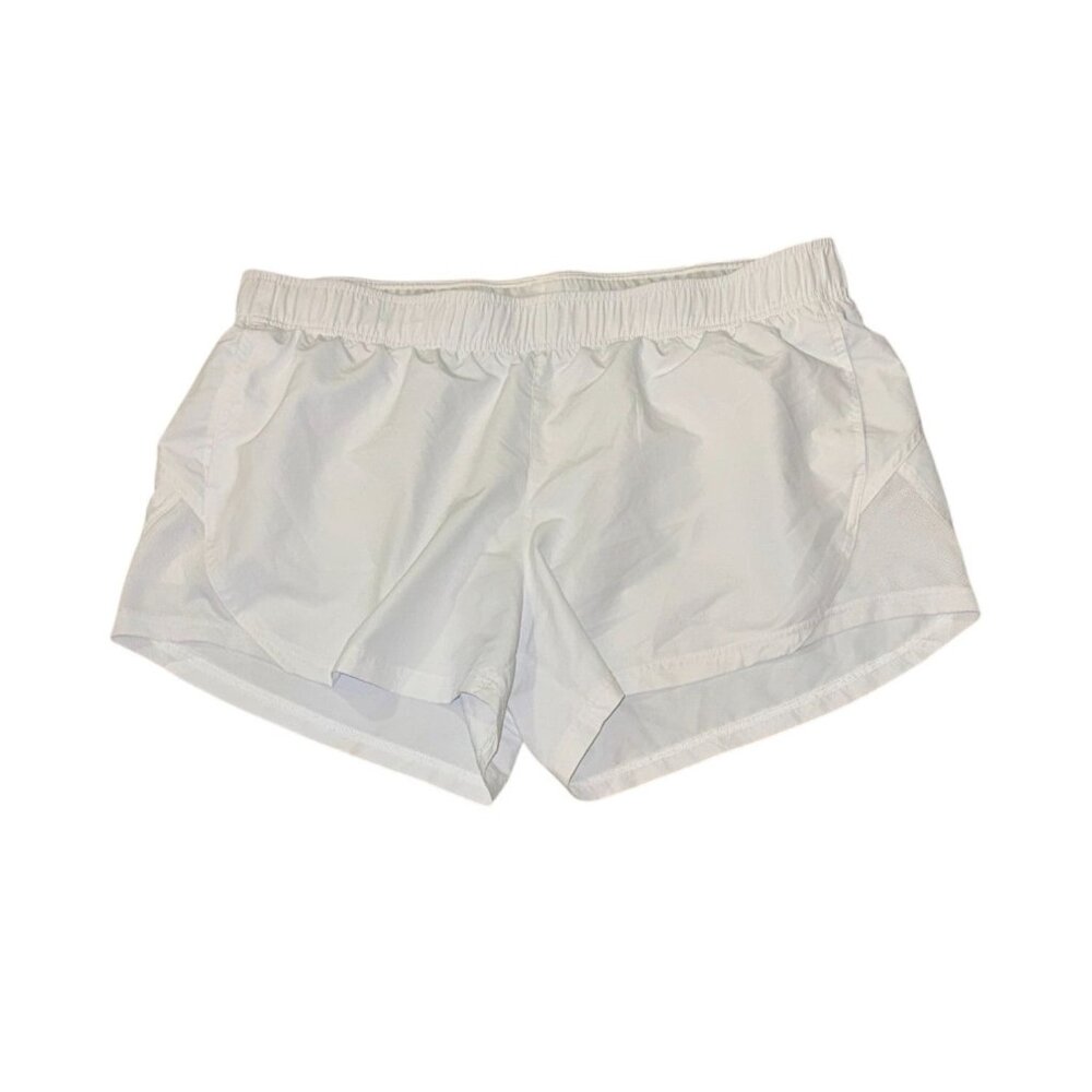 Athletic Womens White Running Shorts XL 16-18 Polyester